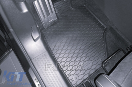 Specific rubber mats suitable for Opel Grandland Hybrid after 2025, Peugeot 5008 Hybrid after 2024, Citroen C5 Aircross Hybrid after 2025, 4-piece set, black color-image-6229602