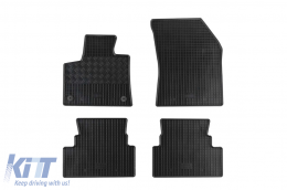 Specific rubber mats suitable for Opel Grandland X after 2017, Grandland after 2021, Peugeot 3008 after 2016, 4-piece set, black color - ABFMO6023670