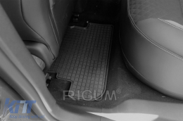 Specific rubber mats suitable for Opel Grandland X PHEV, Peugeot 3008 PHEV after 2019, 4-piece set, black color-image-6249986