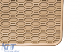 Specific rubber mats suitable for Opel Insignia 2008-2017, 4-piece set, beige color-image-6227285