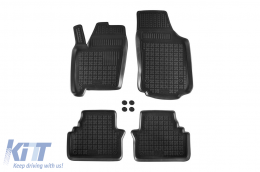 Specific rubber mats suitable for Opel Meriva A 2003-2010, 4-piece set, black color-image-6213819