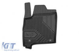 Specific rubber mats suitable for Opel Meriva A 2003-2010, 3-piece set, black color-image-6227158