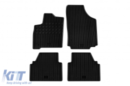 Specific rubber mats suitable for Opel Meriva A 2003-2010, 4-piece set, black color-image-6248841