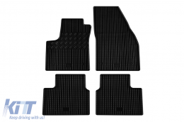 Specific rubber mats suitable for Opel Meriva B 2010-2017, 4-piece set, black color - ABFMO6018780