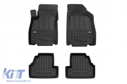 Specific rubber mats suitable for Opel Mokka X, Chevrolet Trax 2013-2019, 4-piece set, black color, with 24-month warranty-image-6220860