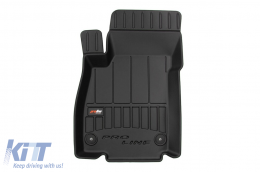 Specific rubber mats suitable for Opel Mokka X, Chevrolet Trax 2013-2019, 4-piece set, black color, with 24-month warranty-image-6220861