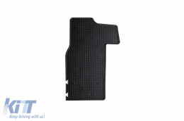 Specific rubber mats suitable for Opel Movano after 2011, Nissan NV400, Renault Master after 2010, 3 seats, 3-piece set, black color-image-6248914