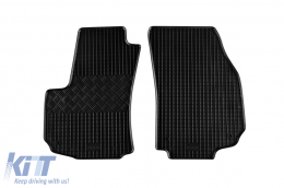 Specific rubber mats suitable for Opel Zafira B after 2005, 7 seats, 6 parts, black-image-6228726