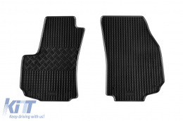 Specific rubber mats suitable for Opel Zafira B after 2005, 5 seats, 4-piece set, black color-image-6248849