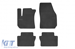 Specific rubber mats suitable for Opel Zafira B 2005-2014, 4-piece set, black color - ABFMO6023904