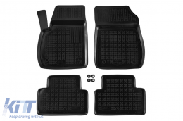 Specific rubber mats suitable for Opel Zafira C Tourer 2012-2019, 4-piece set, black color - ABFMO6016038