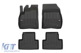image-8-Specific rubber mats suitable for Opel Zafira C 2012-2019, 4-piece set, black color, with 24-month warranty from Frogum 3D ProLine series.