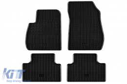 Specific rubber mats suitable for Opel Zafira C after 2012, 5 seats, 4-piece set, black color - ABFMO6018782