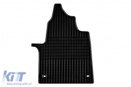 Specific rubber mats suitable for Opel Zafira Life, Opel Vivaro C after 2019, 3-piece set, black color-image-6243922