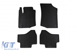 Specific rubber mats suitable for Peugeot 108 2014-2021, Citroen C1, Toyota Aygo after 2014, 4-piece set, black color - ABFMP6018933