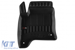 Specific rubber mats suitable for Peugeot 2008 Hybrid after 2023, 4-piece set, black color, with 24-month warranty-image-6224276