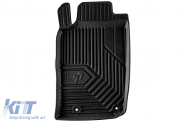 Specific rubber mats suitable for Peugeot 206 1998-2012, 4-piece set, black color-image-6227115