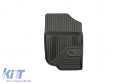 Specific rubber mats suitable for Peugeot 207 2006-2012, 4-piece set, black color-image-6226630