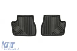 Specific rubber mats suitable for Peugeot 207 2006-2012, 4-piece set, black color-image-6226631