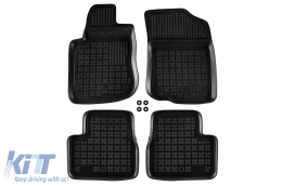 image-76-Specific rubber mats suitable for Peugeot 208, 208 GTI, 2008 2012-2019, 4-piece set, black color