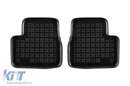 Specific rubber mats suitable for Peugeot 208, 208 GTI, 2008 2012-2019, 4-piece set, black color-image-6215001