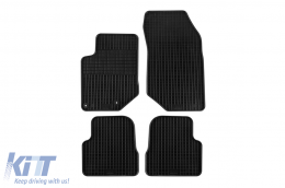 Specific rubber mats suitable for Peugeot 208, Peugeot 2008, Opel Corsa F, Mokka B after 2019, 4-piece set, black color-image-6220276