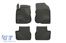 Specific rubber mats suitable for Peugeot 208 2012-2019, 4-piece set, black color - ABFMP6018456