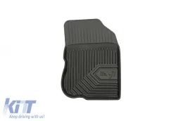 Specific rubber mats suitable for Peugeot 208 2012-2019, 4-piece set, black color-image-6226908