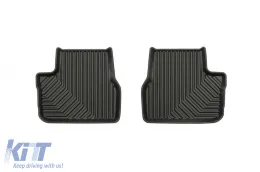 Specific rubber mats suitable for Peugeot 208 2012-2019, 4-piece set, black color-image-6226909