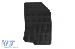 Specific rubber mats suitable for Peugeot 208 2012-2019, Peugeot 2008 2013-2019, 4-piece set, black color-image-6248866