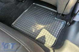 Specific rubber mats suitable for Peugeot 208 2012-2019, Peugeot 2008 2013-2019, 4-piece set, black color-image-6248871