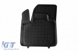 Specific rubber mats suitable for Peugeot 3008 PHEV 4x2, 4x4 2020-2024, 3-piece set, black color-image-6215053