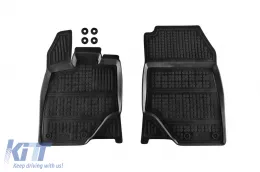 Specific rubber mats suitable for Peugeot 3008 after 2024, 4-piece set, black color, except electric version-image-6215071