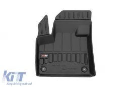 Specific rubber mats suitable for Peugeot 3008 after 2016, 3-piece set, black color, with 24-month warranty-image-6223450