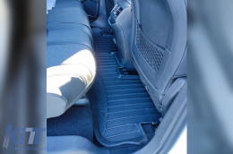 Specific rubber mats suitable for Peugeot 3008 after 2016, 3-piece set, black color, with 24-month warranty-image-6223458