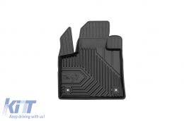 Specific rubber mats suitable for Peugeot 3008 after 2016, 4-piece set, black color-image-6227199