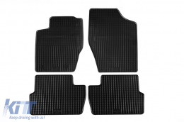 image-77-Specific rubber mats suitable for Peugeot 307 2001-2007, Citroen C4 2004-2010, 4-piece set, black color