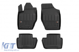 image-56-Specific rubber mats suitable for Peugeot 307 wagon 2001-2008, 4-piece set, black color, with 24-month warranty