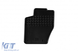 Specific rubber mats suitable for Peugeot 307 2001-2007, Citroen C4 2004-2010, 4-piece set, black color-image-6248334