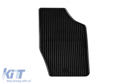 Specific rubber mats suitable for Peugeot 307 2001-2007, Citroen C4 2004-2010, 4-piece set, black color-image-6248335