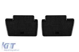 Specific rubber mats suitable for Peugeot 307 2001-2007, Citroen C4 2004-2010, 4-piece set, black color-image-6248336