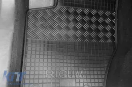 Specific rubber mats suitable for Peugeot 307 2001-2007, Citroen C4 2004-2010, 4-piece set, black color-image-6248337