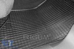 Specific rubber mats suitable for Peugeot 308 SW 2013-2021, 4-piece set, black color-image-6228902