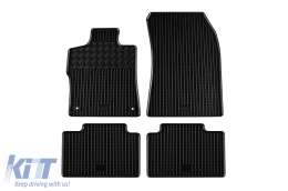 Specific rubber mats suitable for Peugeot 308 SW, 308 SW Hybrid after 2022, 4-piece set, black color-image-6250112