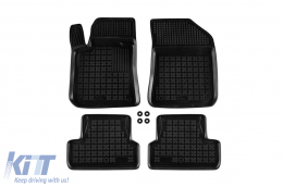 Specific rubber mats suitable for Peugeot 308 2013-2021, 4-piece set, black color - ABFMP6016232