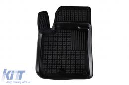 Specific rubber mats suitable for Peugeot 308 wagon 2014-2021, 4-piece set, black color-image-6215015