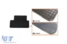 Specific rubber mats suitable for Peugeot 308 sedan 2013-2021, 4-piece set, black color-image-6220332