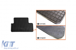 Specific rubber mats suitable for Peugeot 308 sedan 2013-2021, 4-piece set, black color-image-6220333