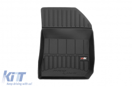 Specific rubber mats suitable for Peugeot 308 wagon 2013-2021, 4-piece set, black color, with 24-month warranty-image-6223617
