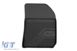 Specific rubber mats suitable for Peugeot 308 hatchback after 2013, 4-piece set, black color-image-6226954